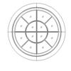 Fixed Window
Circle with 12-lite concentric sunburst
Unit Dimension 54" x 54"
7/8" SDL